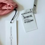 Treasure & Bond Pink Rosette Woven Maxi Dress Sz M Spaghetti Strap Designer New Photo 9