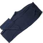 Eileen Fisher NWT Straight Crop in Midnight Silk Georgette Crepe Pull-on Pant 3X Photo 0