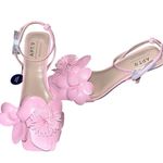 Apt. 9  Esmeralda Floral Pink Women's Sandal Heels Size 9 Memory Foam Photo 1