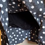 White House | Black Market  Size 10 Polka Dot Ruffle Pencil Skirt Black White Photo 11