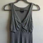 Anthropologie Maeve Dress Sleeveless Knit Midi Heather Grey Handkerchief Hem XS Photo 5
