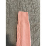 Wrapables Over Knee High Socks Womens One Size Pink Cable Knit Thick Gift NWT Photo 2