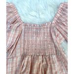 Topshop NWT Tie Front Gingham Romper Photo 6