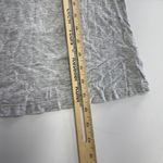 Something Navy Shirt Womens Medium Gray Puff Sleeve 3/4 Length Top Lightweight Photo 6