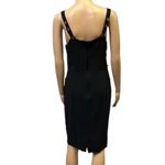 Orange Creek Linen Blend  Black Button Accent Sleeveless Back Slit Midi Dress M Photo 4