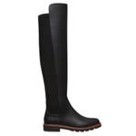 Stuart Weitzman  Over the Knee Adrina City Boots Black Leather Size 10.5 Photo 2
