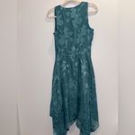Leith  Womens Sleevless Ruffle Neck
Floral Wrap Midi Dress Teal
Small Photo 9
