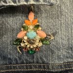 Rails  Personalized Denim Jacket Small Blue Western Patches Cowboy Rodeo Cowgirl Photo 5