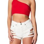 Emma & Sam One Shoulder Ring Crop Tank Photo 0