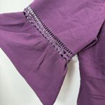 Eliza J NWT‎  Purple Fit Flare Bell Sleeve Stretch Dress Pockets Size 22W Photo 6