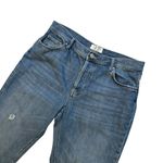 We The Free Free People Maggie Ripped Ankle Straight Leg Jeans In Sequoia Blue, Sz 32 Photo 6
