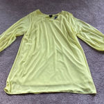 Worthington  Lemon Lime Yellow Dress SIZE 2X Photo 0