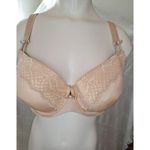 Curvy Couture by Soma Women's Size 40DDD Luxe Lace Underwire Bra Neutral Pink Tan Photo 0