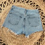 AGOLDE  Women's Frayed Jean Shorts - Light Blue 26 Photo 3