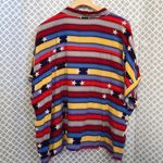 LuLaRoe  stars stripes color block‎ Amy button down Photo 2