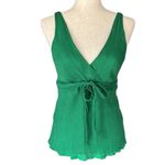J.Crew  Vibrant Green Silk Top Photo 5