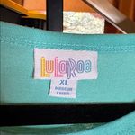 LuLaRoe NWOT  Melissa Aqua Blue Shark-bite Hem Tunic Top Size XL Photo 2
