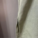 Vintage Casablanca Blouse Green Woven Material Size 14 Photo 3