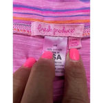 Fresh Produce  Flamingo Pink Promenade Stripe Marina Midi Skirt Size Small Photo 2