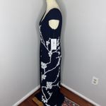 NWT Theia Black‎ Cap Sleeve Maxi Beaded Evening Dress Sz 10 Black Photo 2