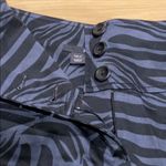 H&M Vintage  High-Waisted Pencil Skirt with Button Front, Sz 6 Black Light purple Photo 4