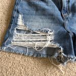 Cello  Women’s Blue Summer Beach Vacation Ripped Distress Blue Jean Short Size 27 Photo 2