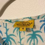 Roberta Roller Rabbit Roller Rabbit Tropical Tunic Size Small Coverup Palm Tree Beach Summer Top Blue Photo 2