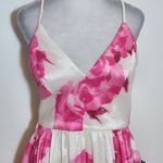 B. Smart Formal Floral High-Low Dress with Pink Rose Print NWT Size 13 Photo 3