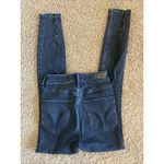 Hollister  Black Distressed Ripped Ultra High Rise Super Skinny Denim Jeans 00S Photo 6