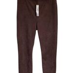 Sanctuary  ST Runway High Waist‎ Medium Brown Suede Leggings NWT Photo 3