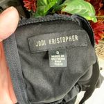 Jodi Kristopher  Black Halter Top Eyelet Lace Dress Size 3 Jr. NWT Photo 12