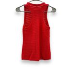 Madewell  Crochet-Knit Crewneck Sweater Sleeveless‎ Tank in  Crushed Watermelon Photo 5