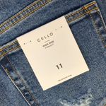 Cello  distressed high rise straight jeans size 11 Photo 2