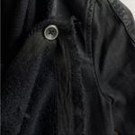 Free People Drape Front Coated Motorcycle Biker Jacket Black Women’s size 4 Photo 9