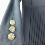 Gillian Women’s Vintage Pleated Wool Dress Cocktail Formal Midi Size 6 Photo 3