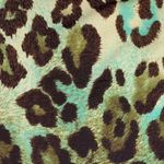 Linda Segal ⌘ Braided Belt Plunging Neckline Top ⌘ Chocolate Mint Leopard ⌘ L Size L Photo 7