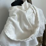 ZARA  cropped zipper hoodie gold & white / Size XS Photo 5