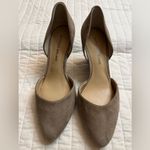 Antonio Melani  Chance Nude Suede D'Orsay Wedges NWOB Photo 1