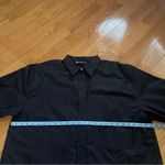 ZARA  Minimalist Black Short-Sleeve Button-Up cropped Shirt 100% Cotton Sz XL Photo 7