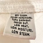 St. John  Straight Leg‎ Denim Jeans Women's 12 White Embellished Pocket Casual Photo 7