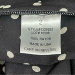 Intermix Linette Black Polka Dot Midi Dress Size 2 Spaghetti Strap Button Front Photo 11