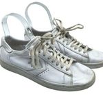 Converse  Womens Leather Sneakers Star Lace Up White 8 Photo 0