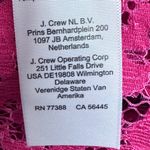 J.Crew NWOT Scalloped Eyelet Lace Mock Neck Fringe Hem Blouse in Pink Size 14 Photo 8