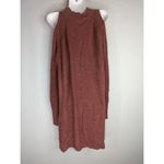 Pink Rose  Women's Cold Shoulder High Neck Sweater Dress Dark Orange‎ Size XL NWT Photo 4