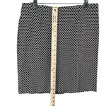 J.Jill Skirt Womens M Petite Black White Geometric Ponte Pencil Pull On Stretch Photo 4