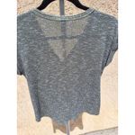 No Boundaries  Women's S Green Ribbed Knot Front V-Neck Button Up Top Photo 3