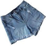 Hollister Midrise Midi Jeans Womens Shorts Sz 0 Rolled Cuff Vtg Stretch Festival Photo 0