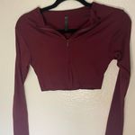 Boutique Zip Up Crop Top Photo 1