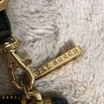Tory Burch  Black and Gold Clutch with Leather Finish and Zipper Closure Photo 2