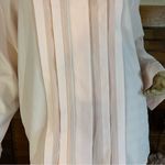 Christie & Jill LIGHT PINK PLEATED BUTTON DOWN BLOUSE (12) Photo 7